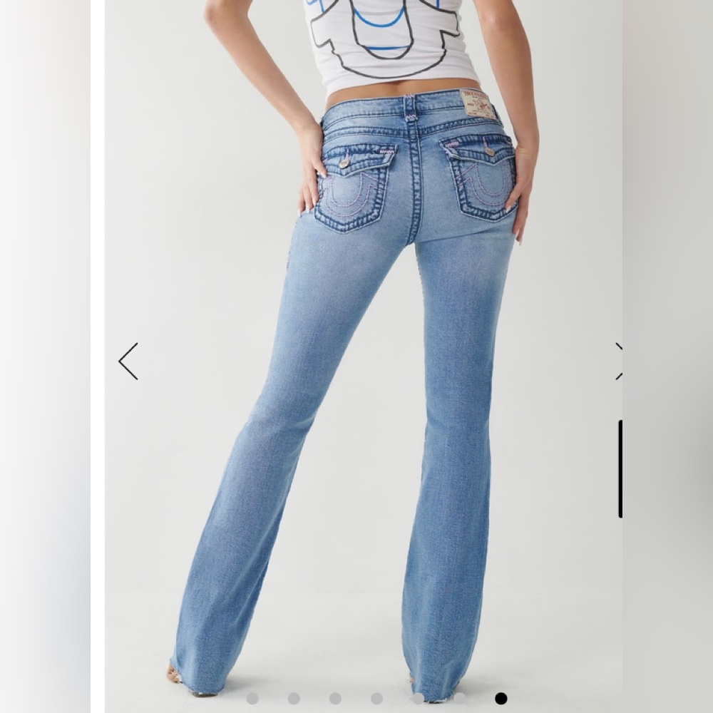 BECCA SUPER T STITCH BOOTCUT JEAN NWT sold out color Waterdock sz 27